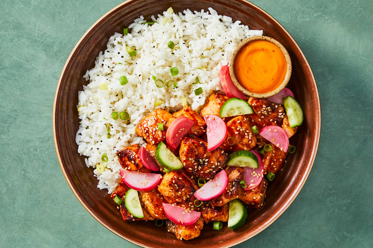 Swicy Poke-Inspired Salmon Bowls