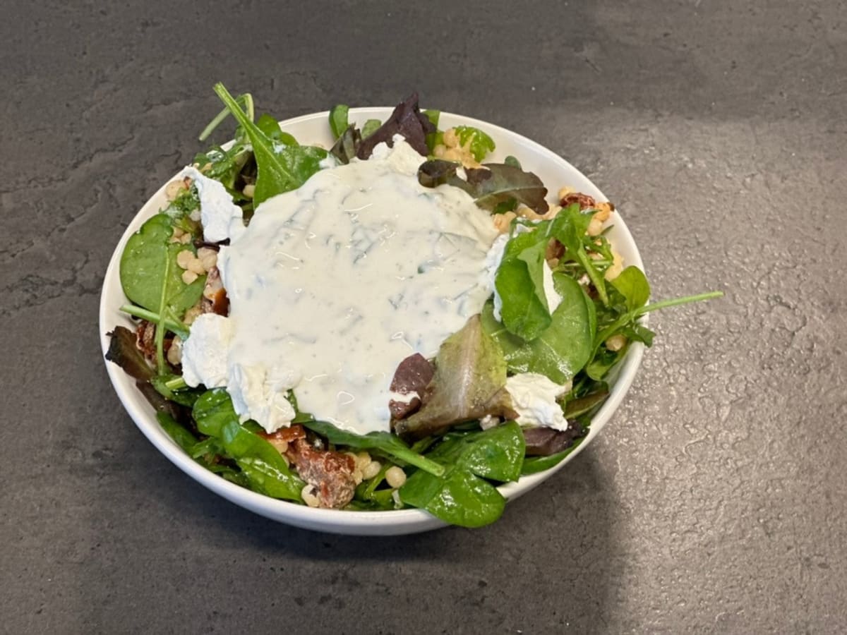 Israeli pearl couscous salad