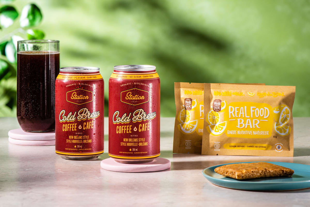 (ON) Station New Orleans Cold Brew & Made with Local Lemon Square Breakfast Bundle