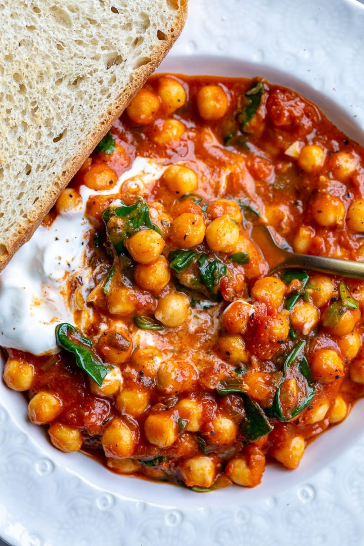 Warm Spiced Chickpea and Pepper Stew