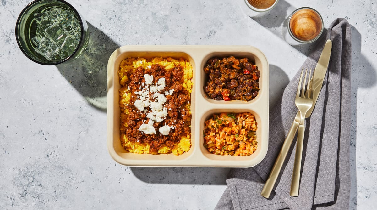 Ready-to-Heat: Red Chile Ground Beef Tamale Bowl