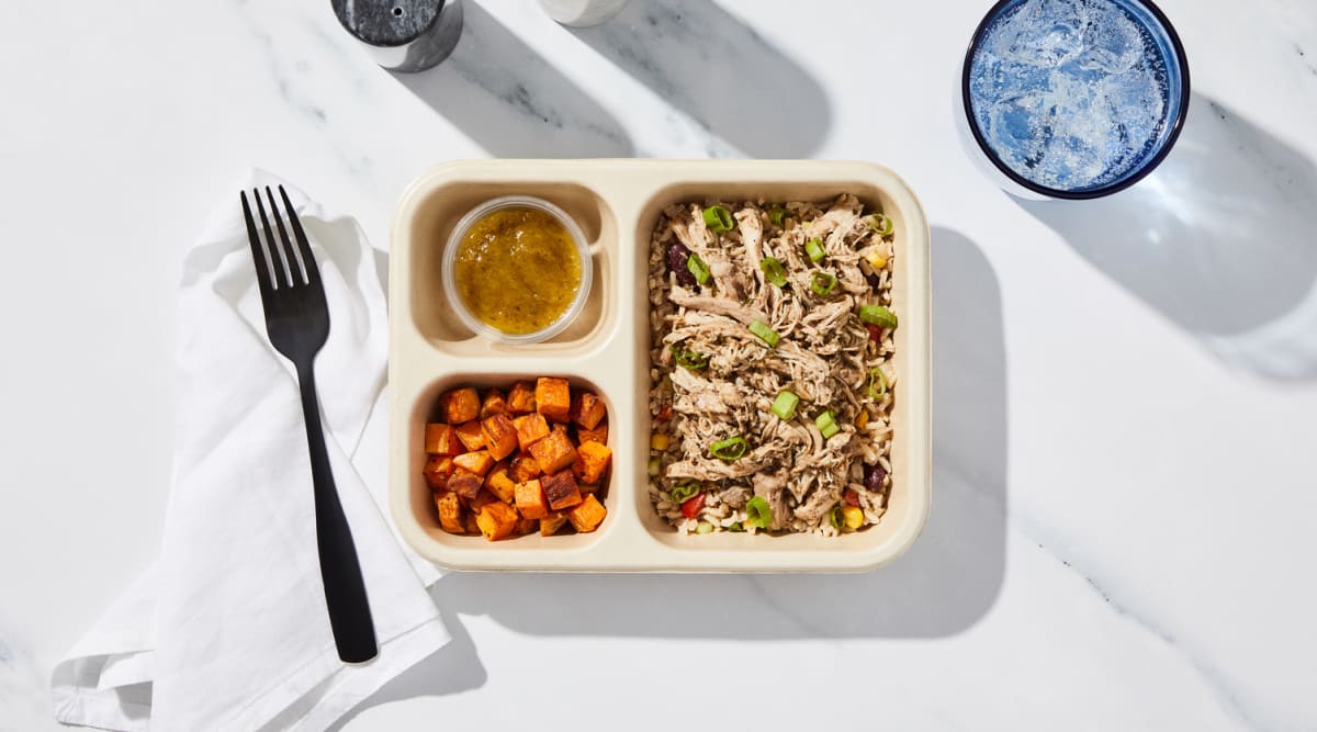 Ready-to-Heat: Shredded Jerk Chicken & Rice