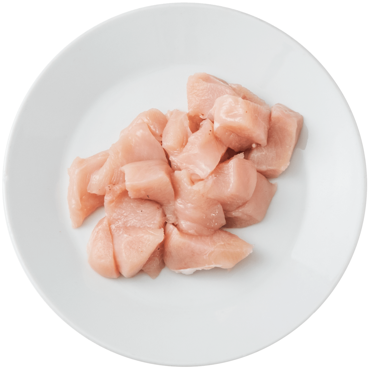 Dés de filets de poulet en extra