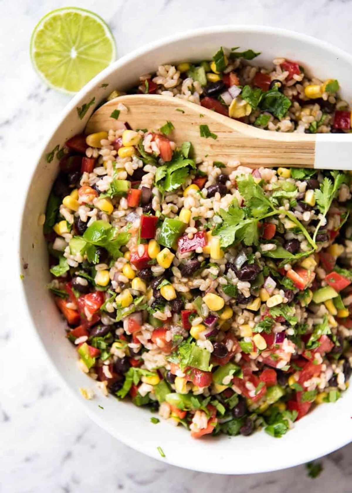 Batch Lunch Veggie Cowboy Caviar Rice Salad
