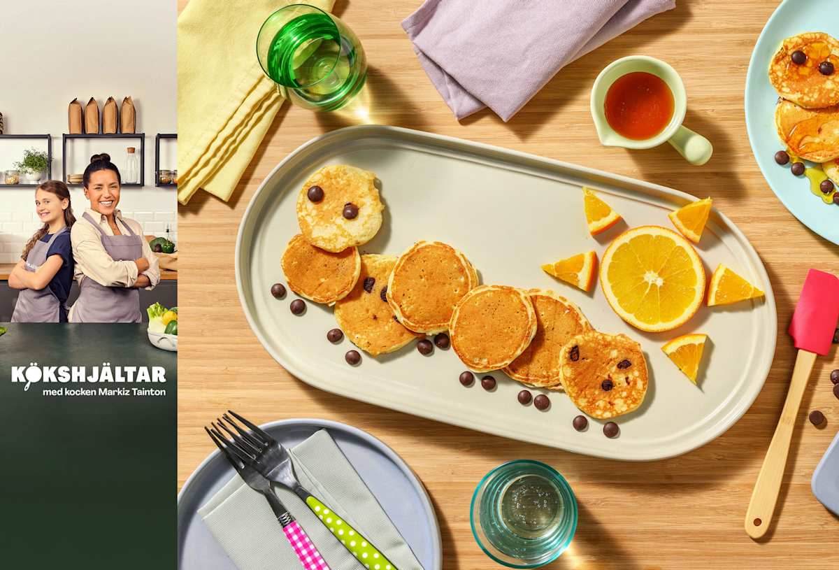 Mini pancake 'tusindben'