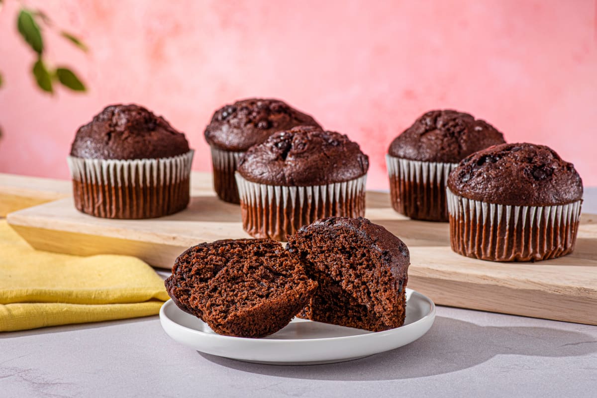 (ON) Double Chocolate Chip Muffins