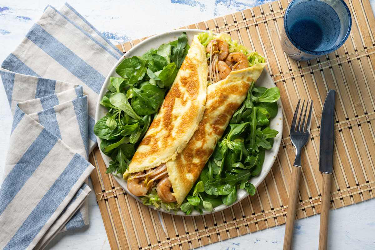 Keto omeletpannenkoeken met beef