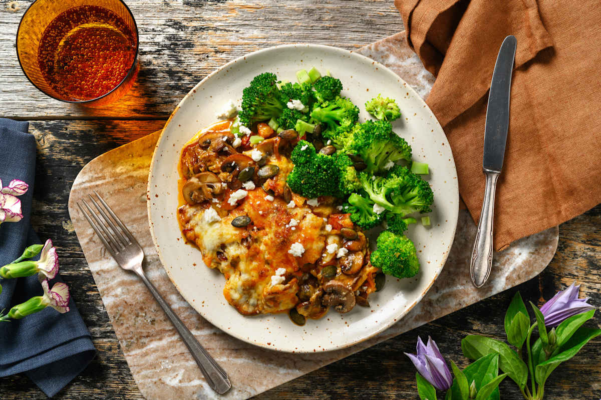 Keto quiche met groene groenten