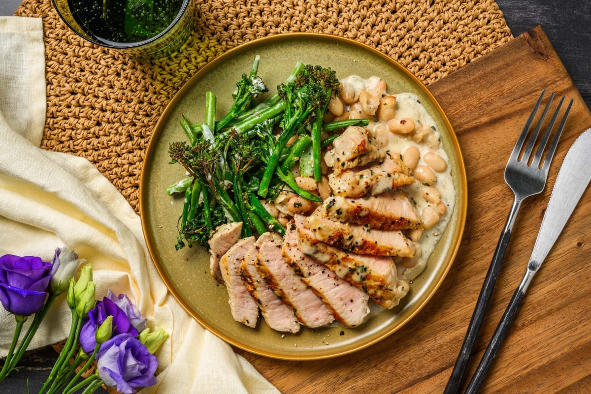 Creamy Pork Steak Tray Bake