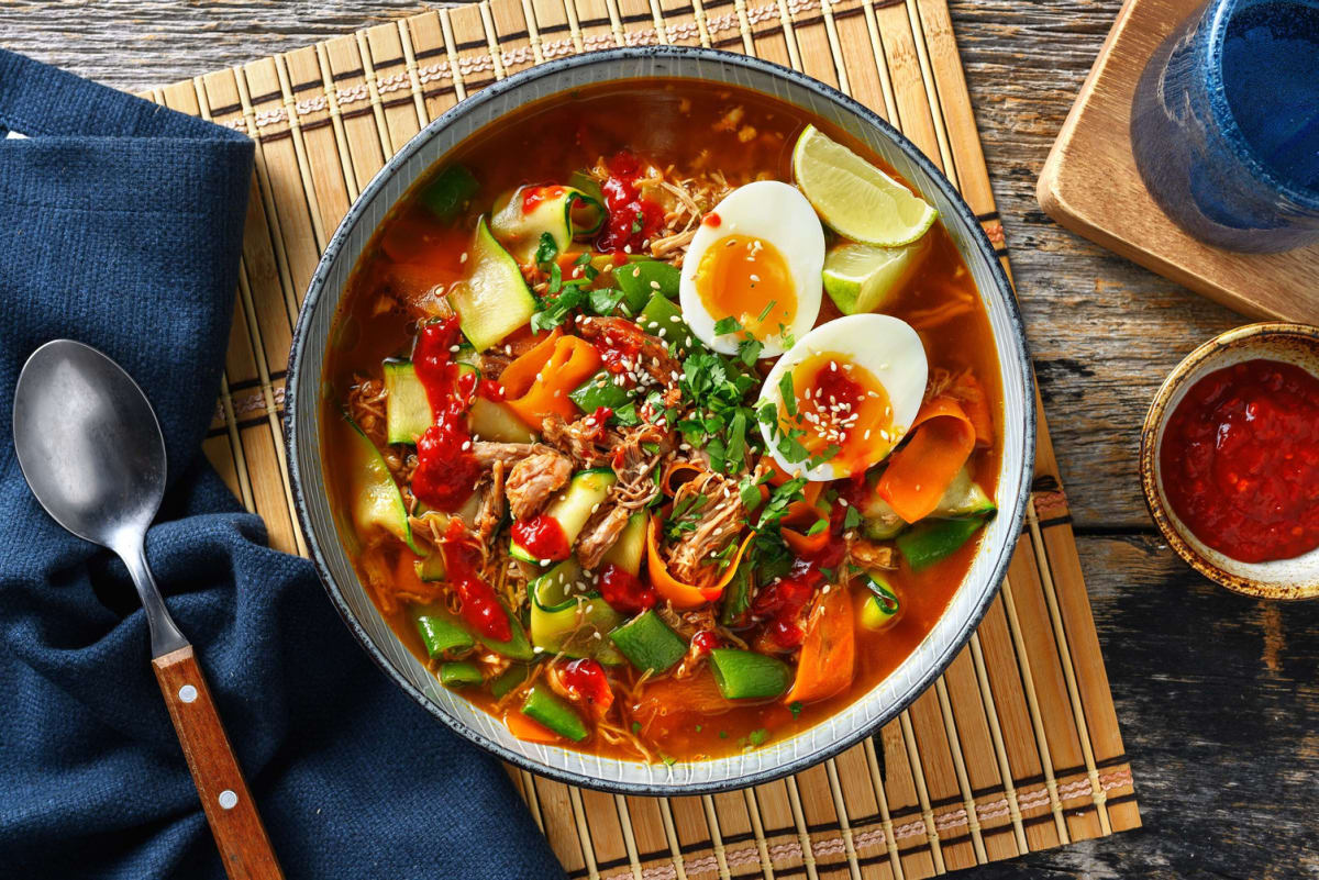 Pho Inspired Pulled Beef Soup