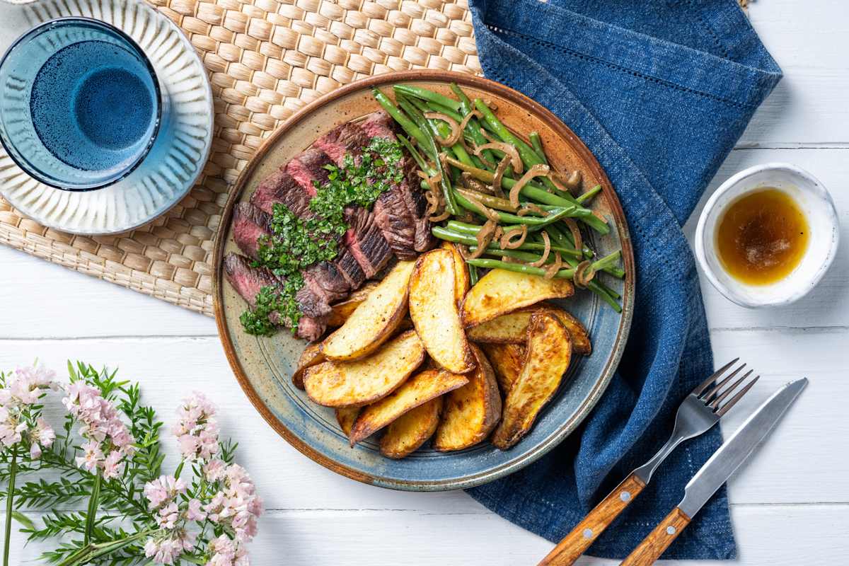 Biefstuk met zelfgemaakte chimichurri