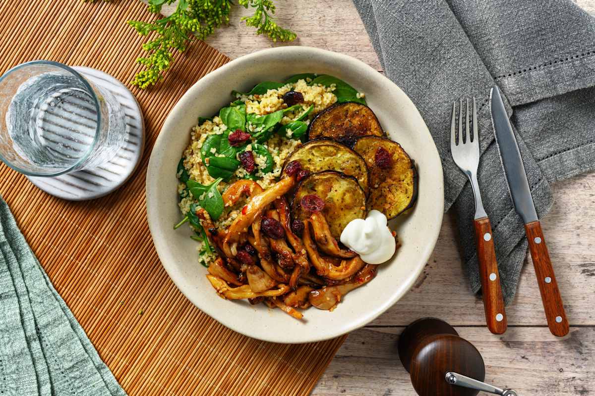 Bulgur met Lekker Fred's Pulled Paddo's