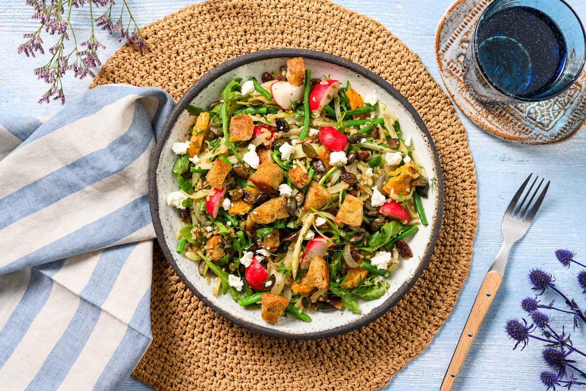 Freekehsalade met sinaasappel en venkel