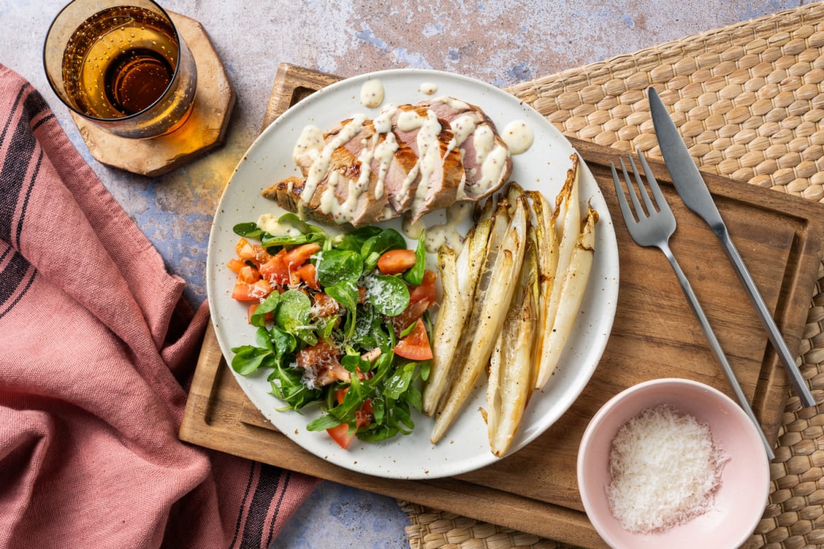 Varkenshaas met gratin