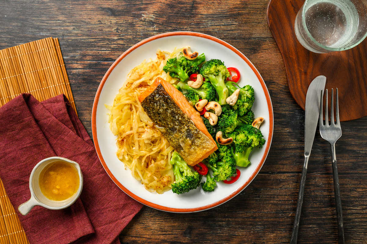 Forel in botersaus met bieslook