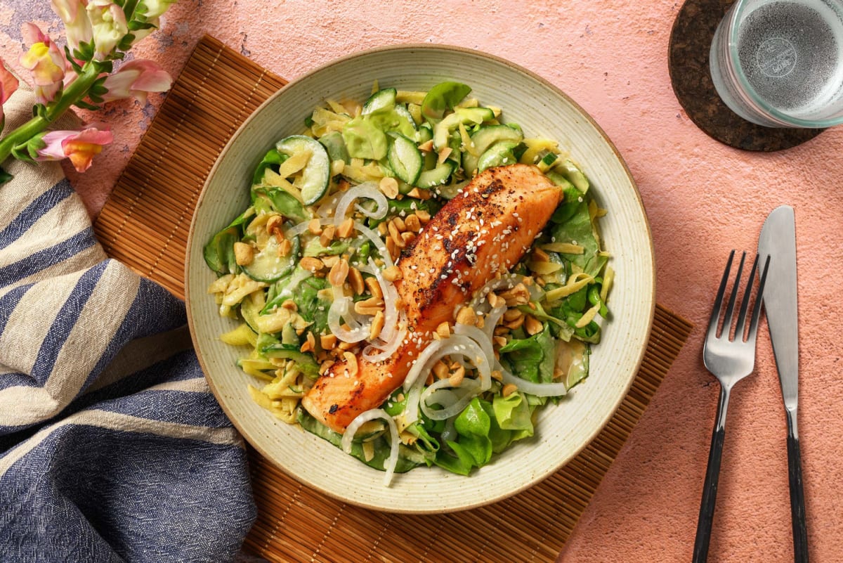 Miso Salmon Salad