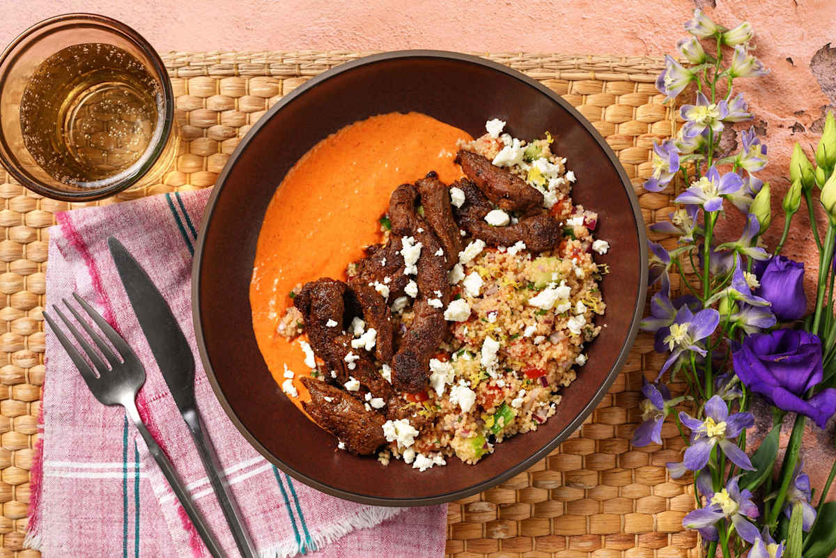 Middle Eastern steak bowl 