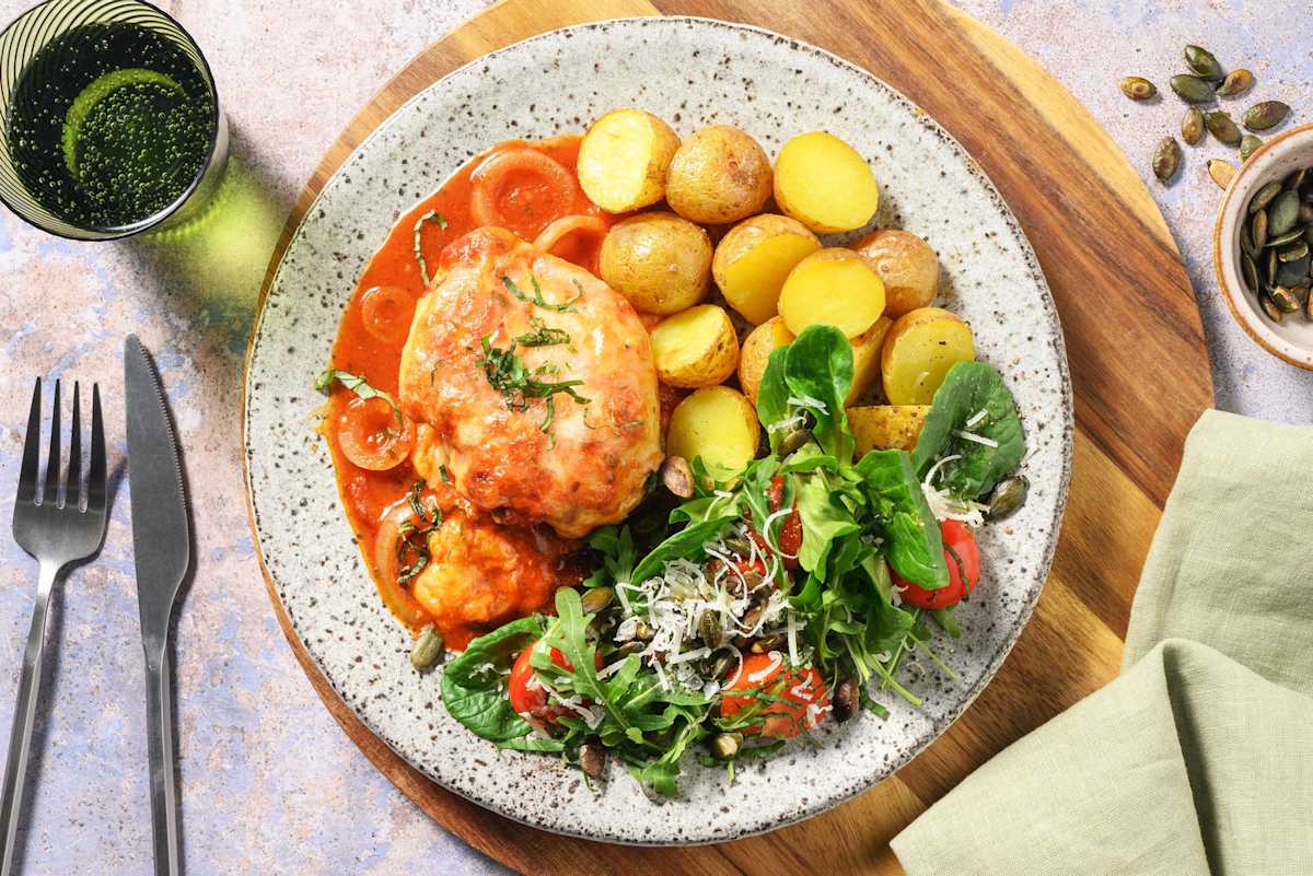 Chicken Parmigiano met krieltjes