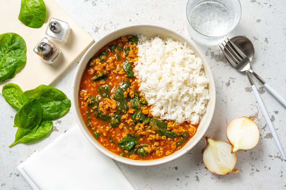 North Indian Inspired Beef and Spinach Curry