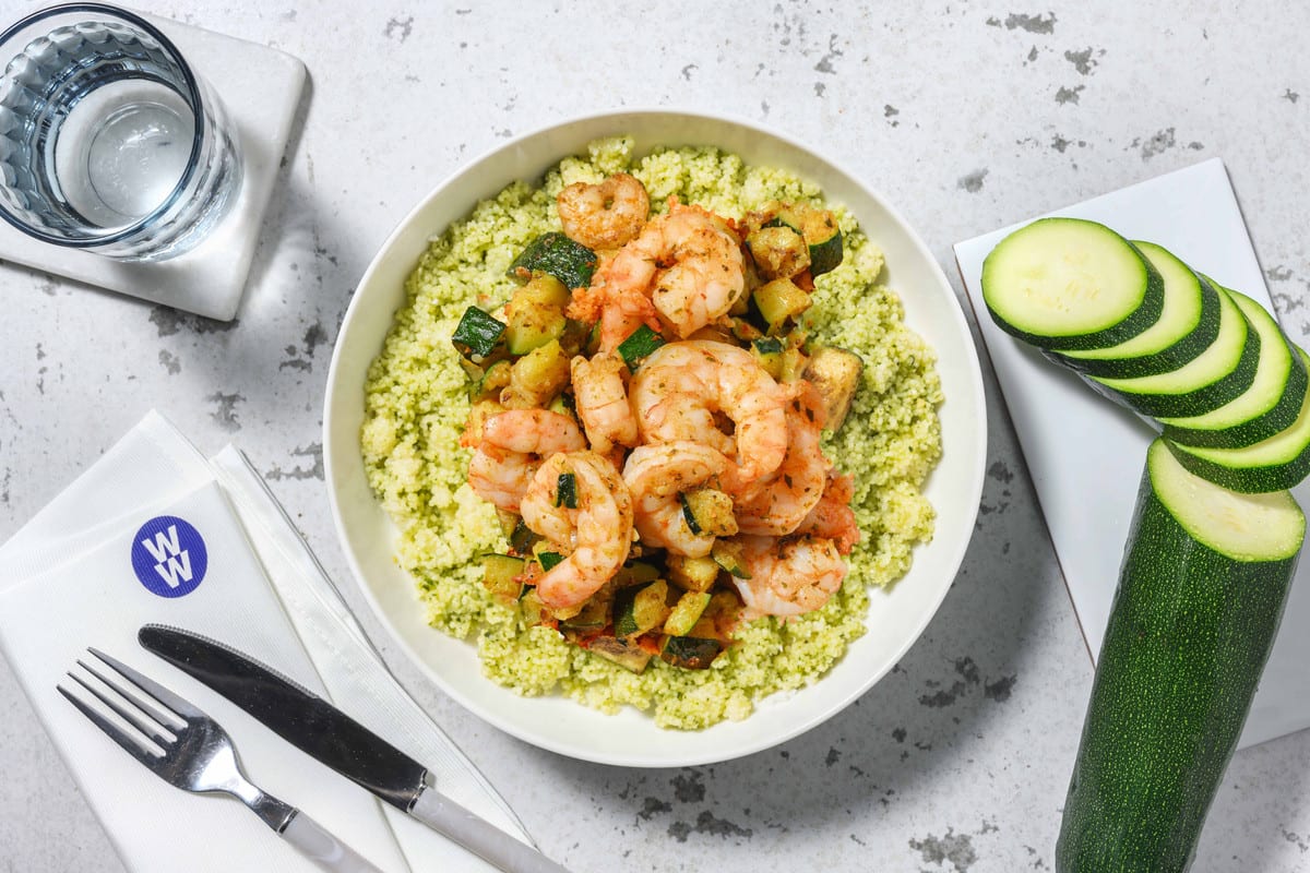 Quick Chermoula Double Prawns