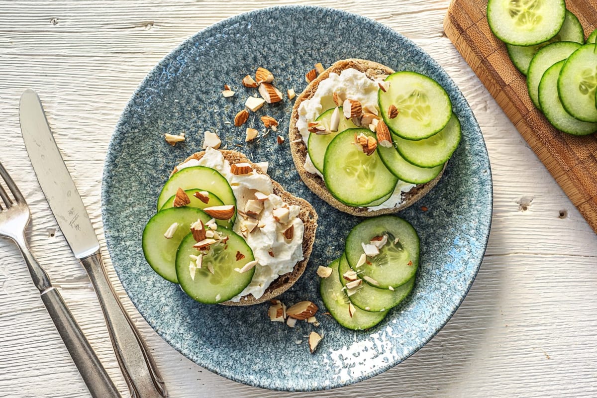 Meergranenbeschuit met ricotta
