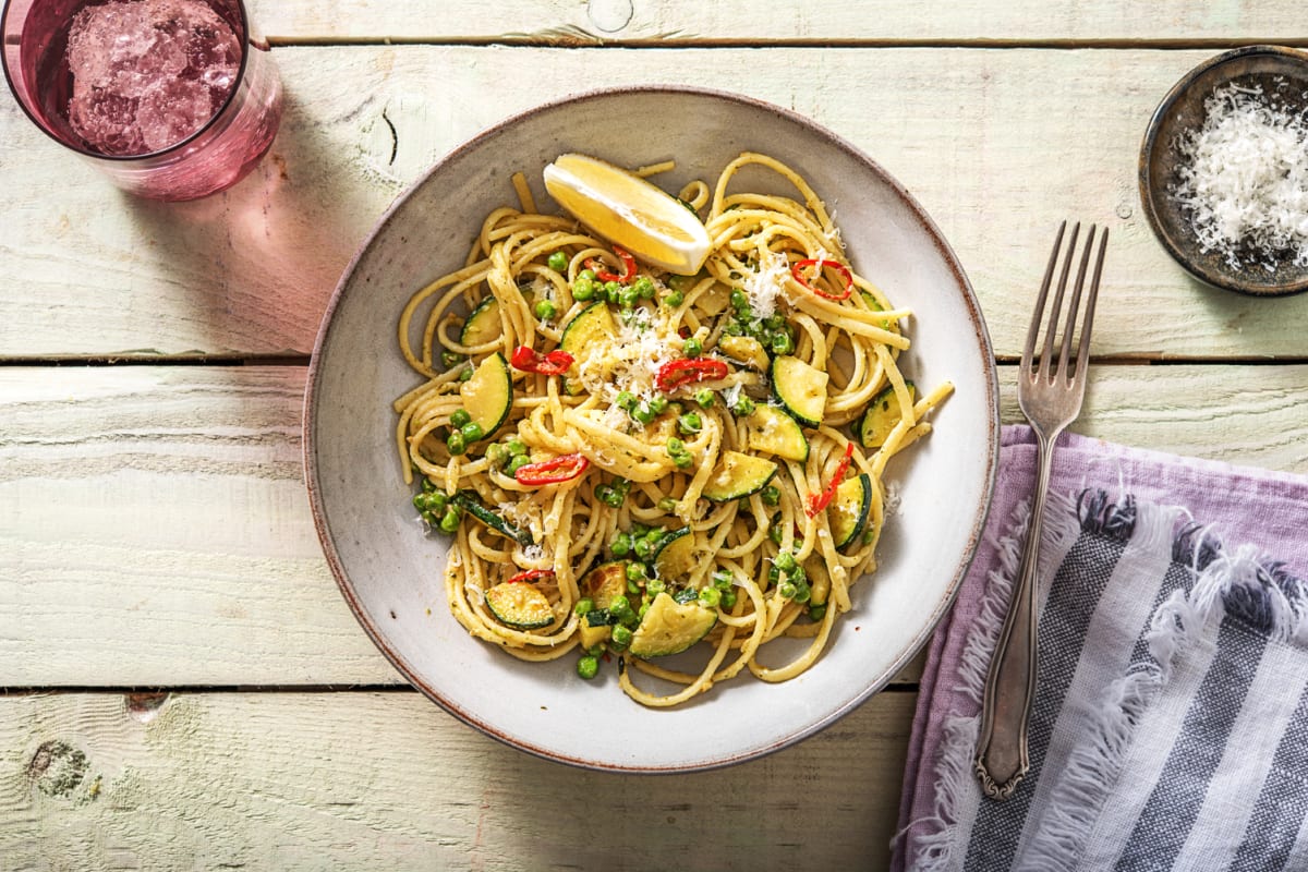 Zucchini and Lemon Linguine