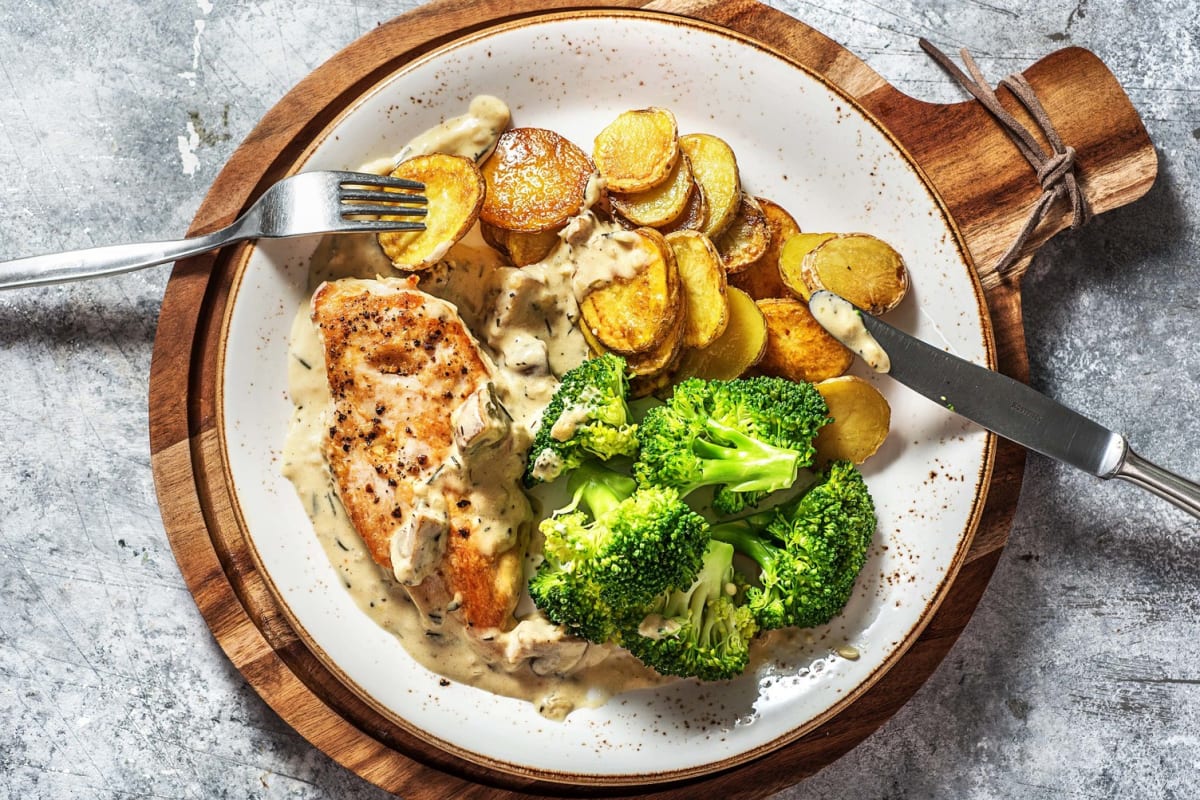 Double protein - Kipfilet in mosterdroomsaus