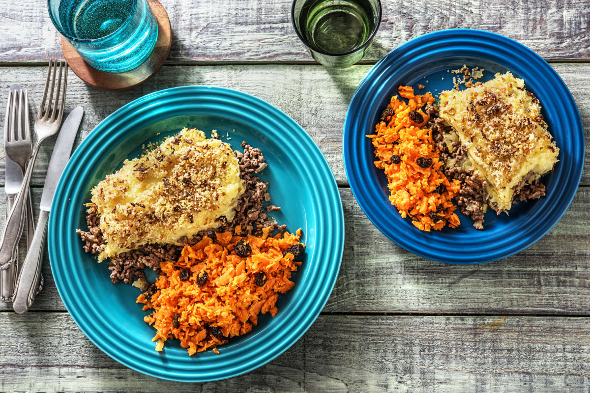 Himmel und Erde mit Hackfleisch,