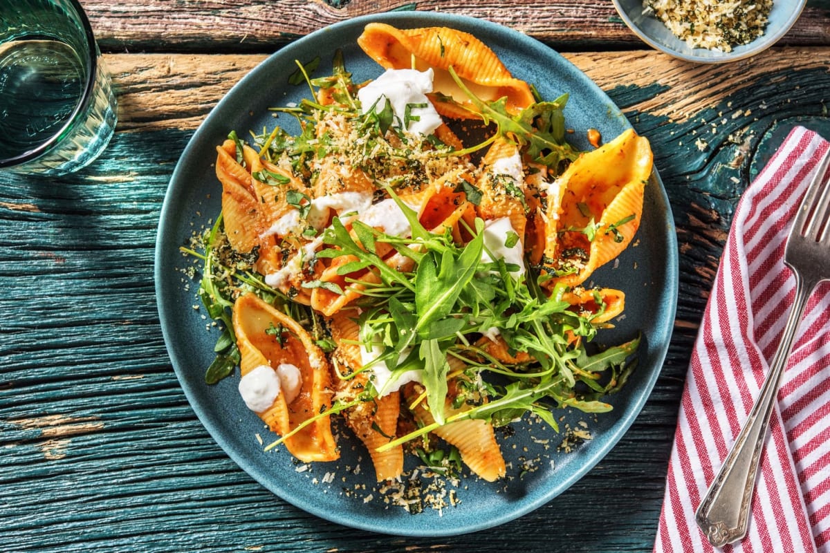 Scharfe Pasta Arrabiata mit Kirschtomaten,