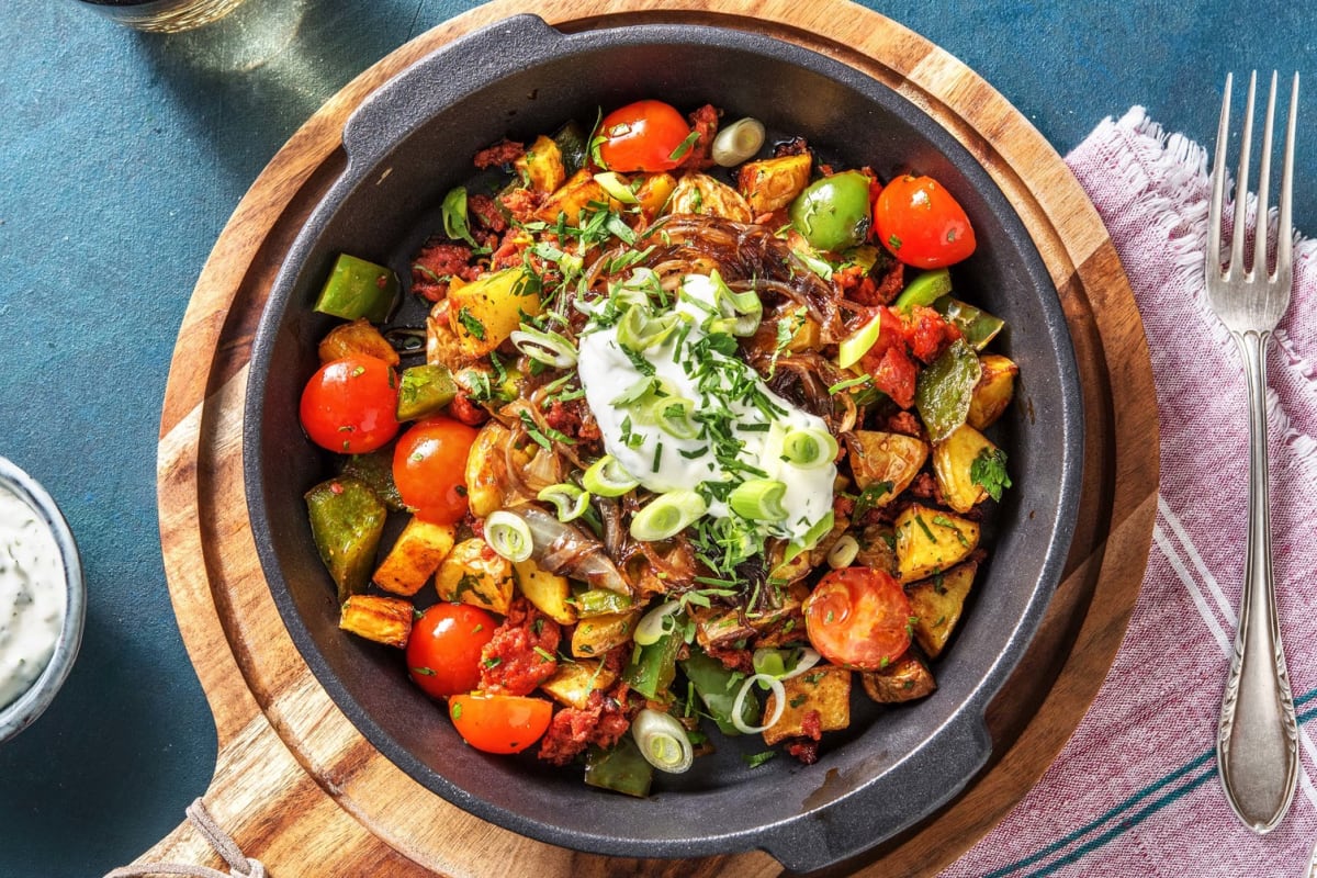 One-Pan Chorizo Hash 