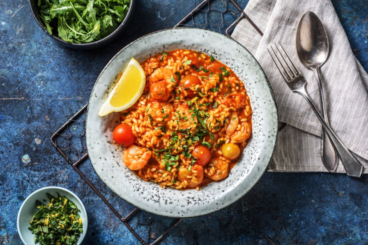 Tomato and Prawn Risotto