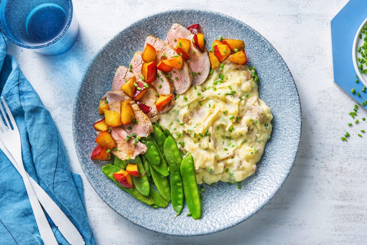 Pork Tenderloin and Nectarine Sauce