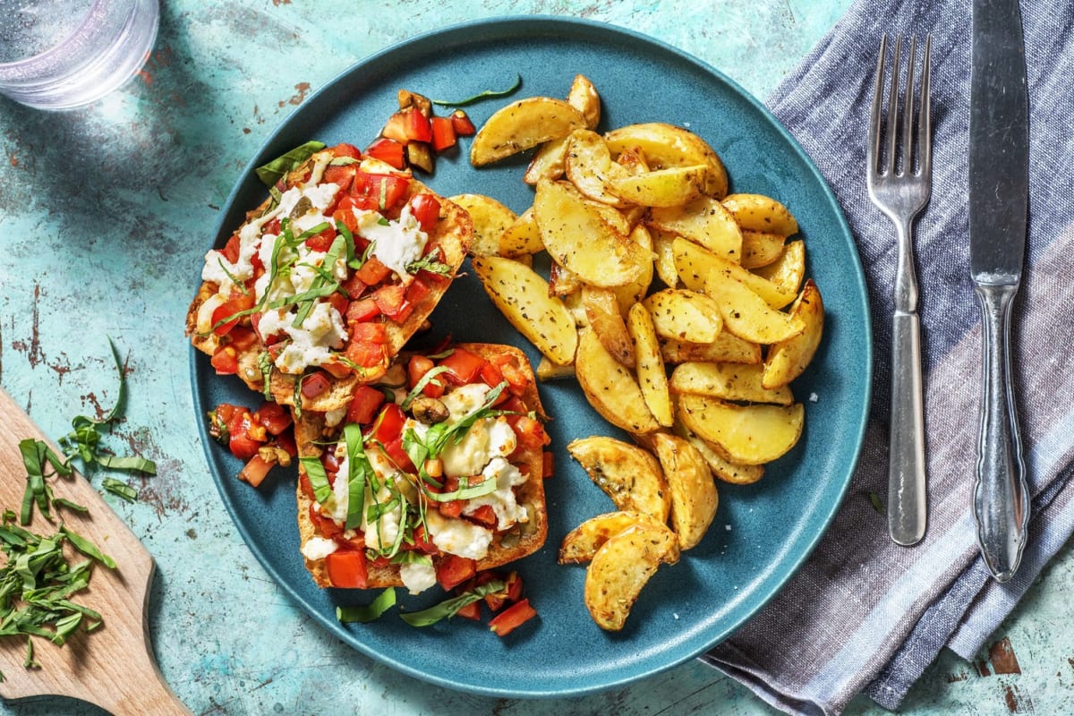 Creamy Stracciatella Cheese and Tomato Sandwich