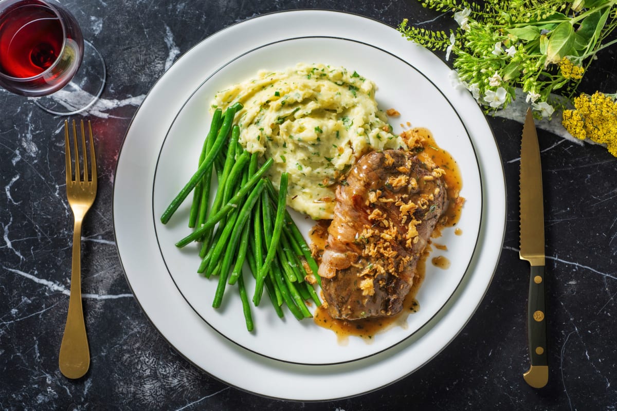 Steak enroulé de bacon aux épices de Montréal