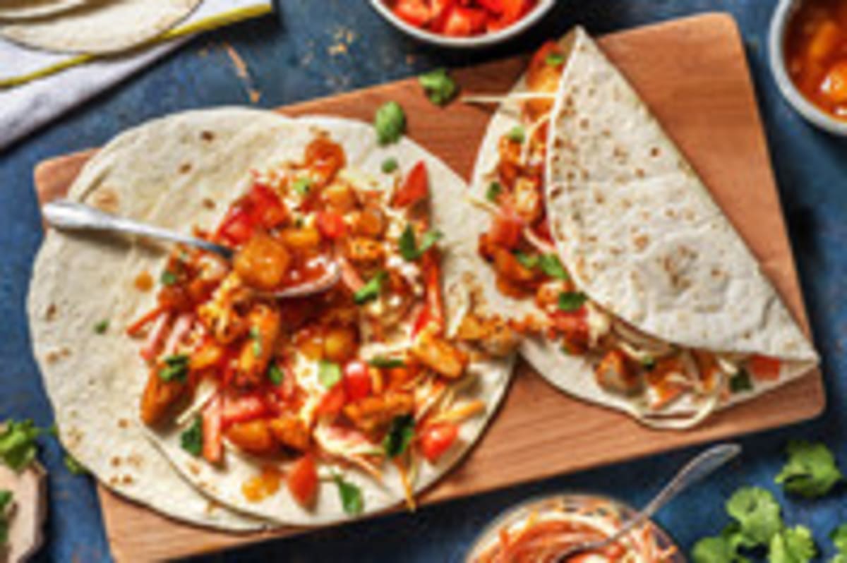 Double protein (NL) - Mexicaanse viswraps met kool-wortelsalade