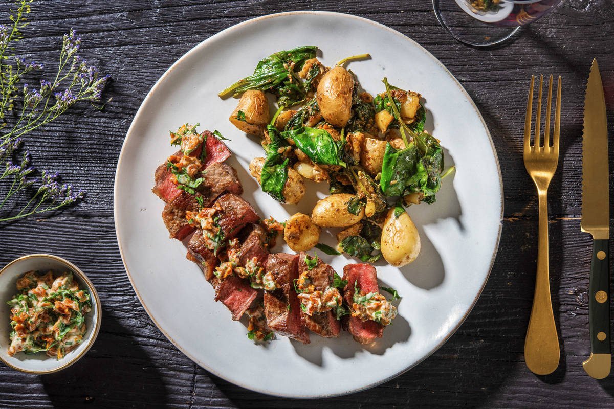 Sirloin Steak and SunDried Tomato Butter Sauce Recipe HelloFresh