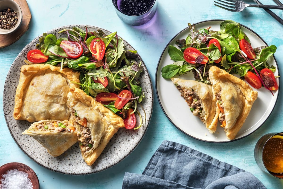 Cheesy Veggie and Beef Hand Pies