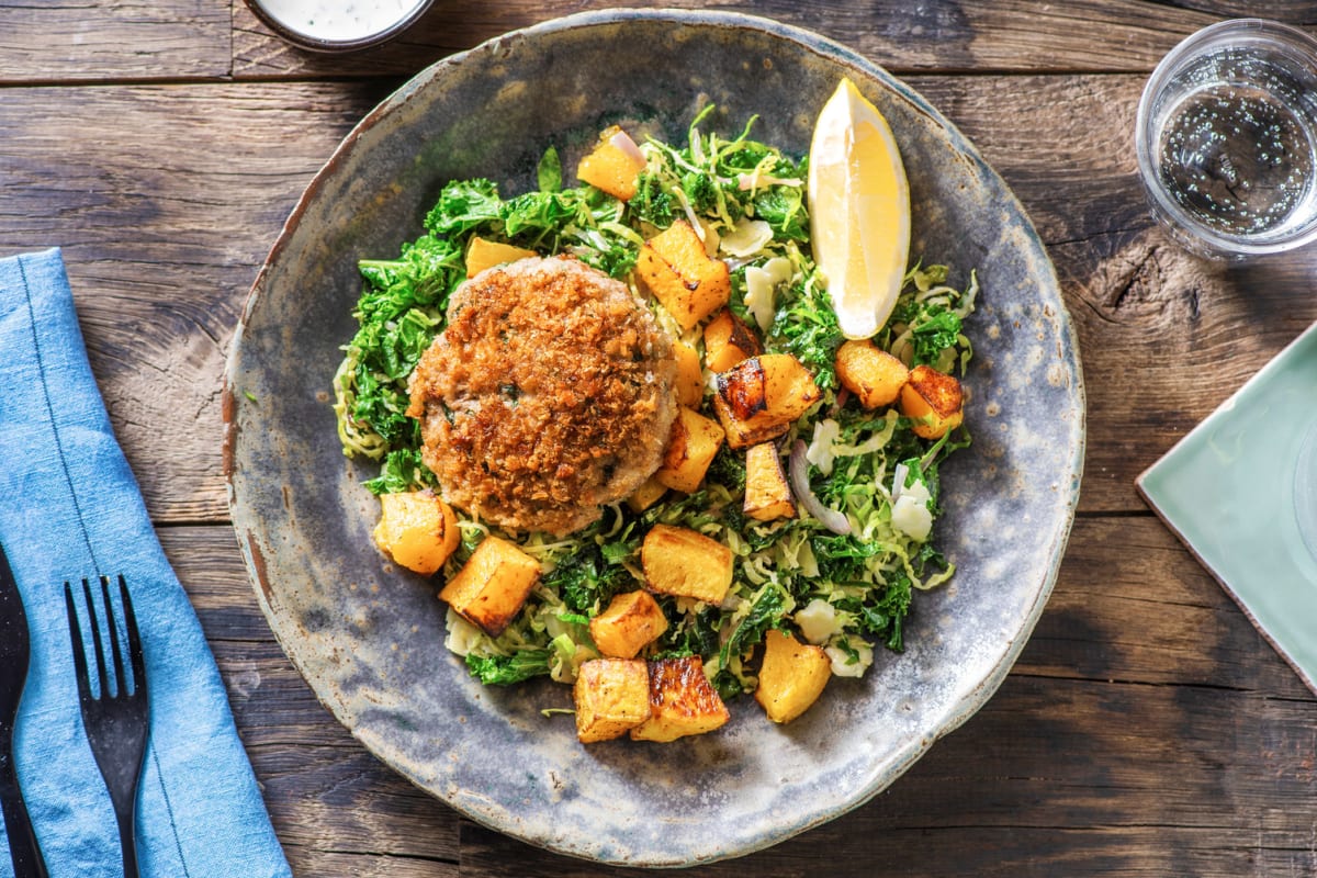 Boulettes de porc style schnitzel