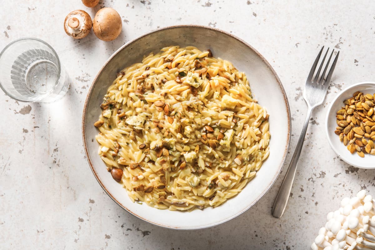 Orzotto crémeux aux champignons