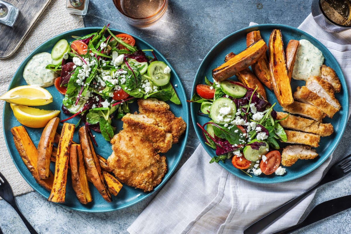 Lemony Crumbed Chicken