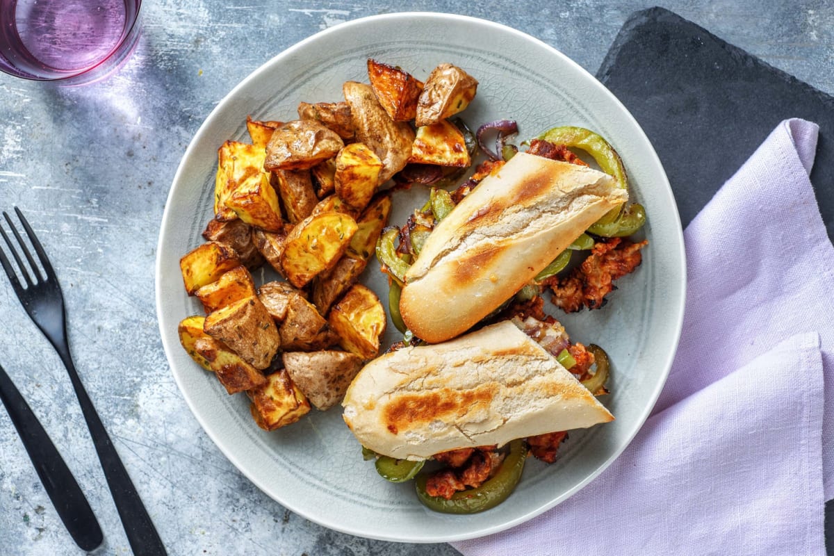 Sausage and Pepper Hoagie 