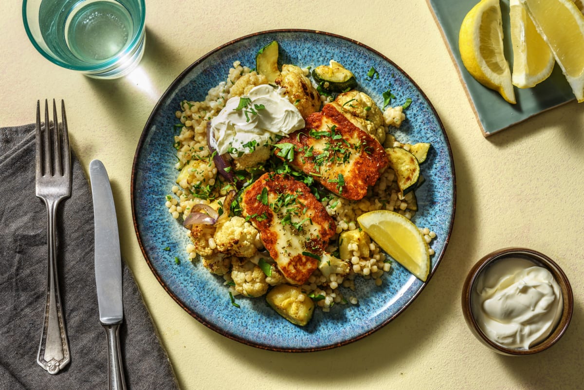 Honungs- och oreganostekt halloumi