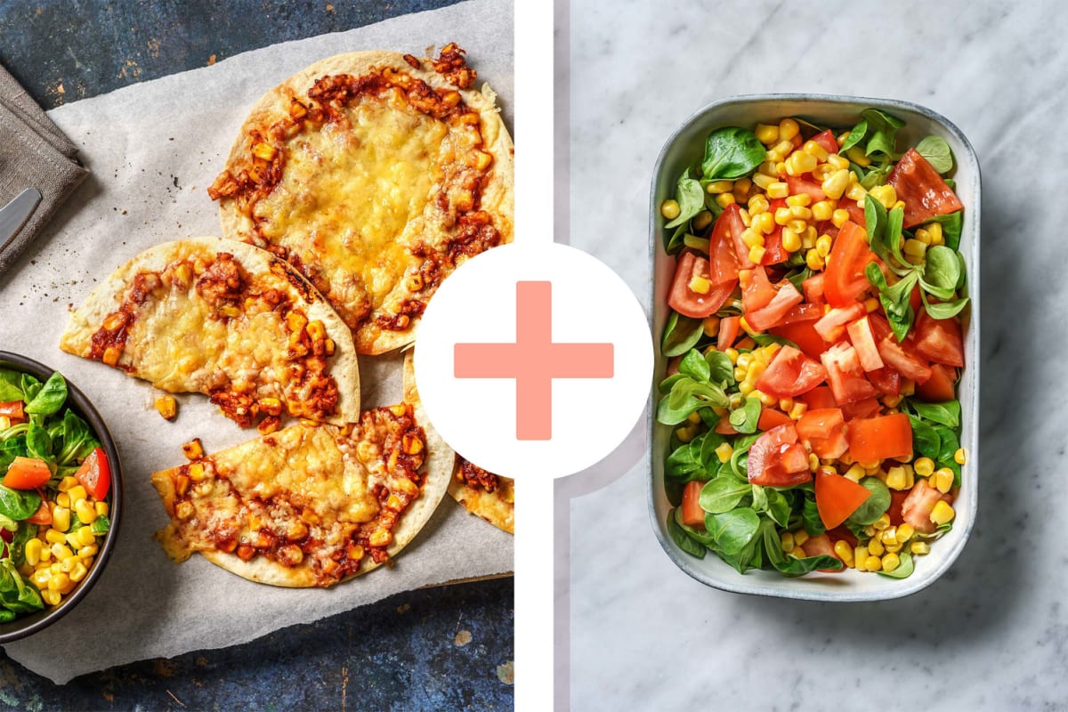 Double veggie - Tostada met kip