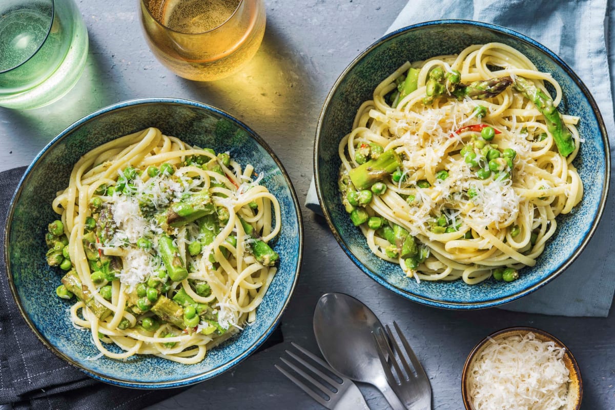 Linguines asperges et citron