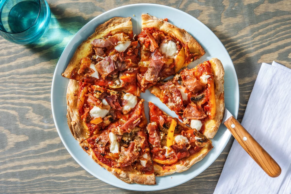 Veggie + protein - Platbroodpizza's met buffelmozzarella