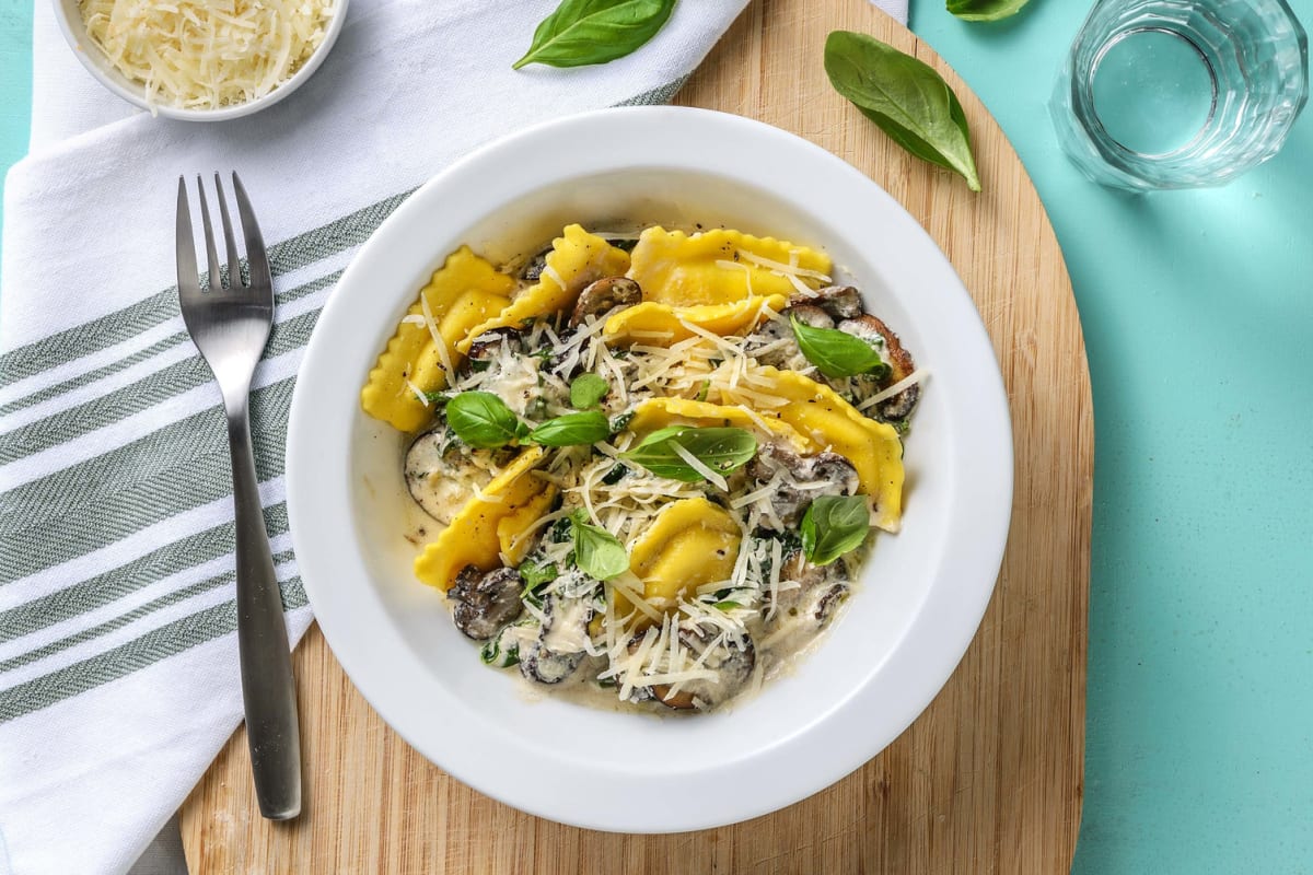 Krämig ravioli