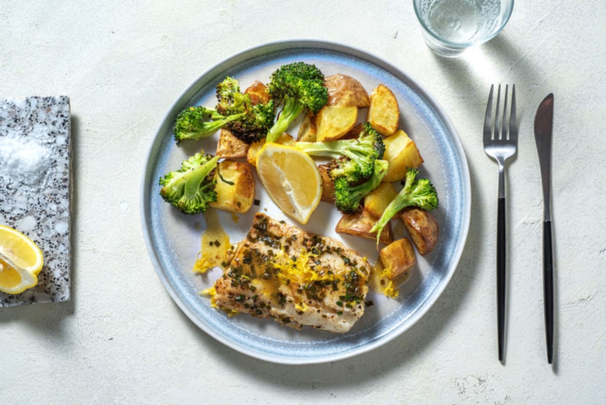 Haddock in Garlic Chive Butter