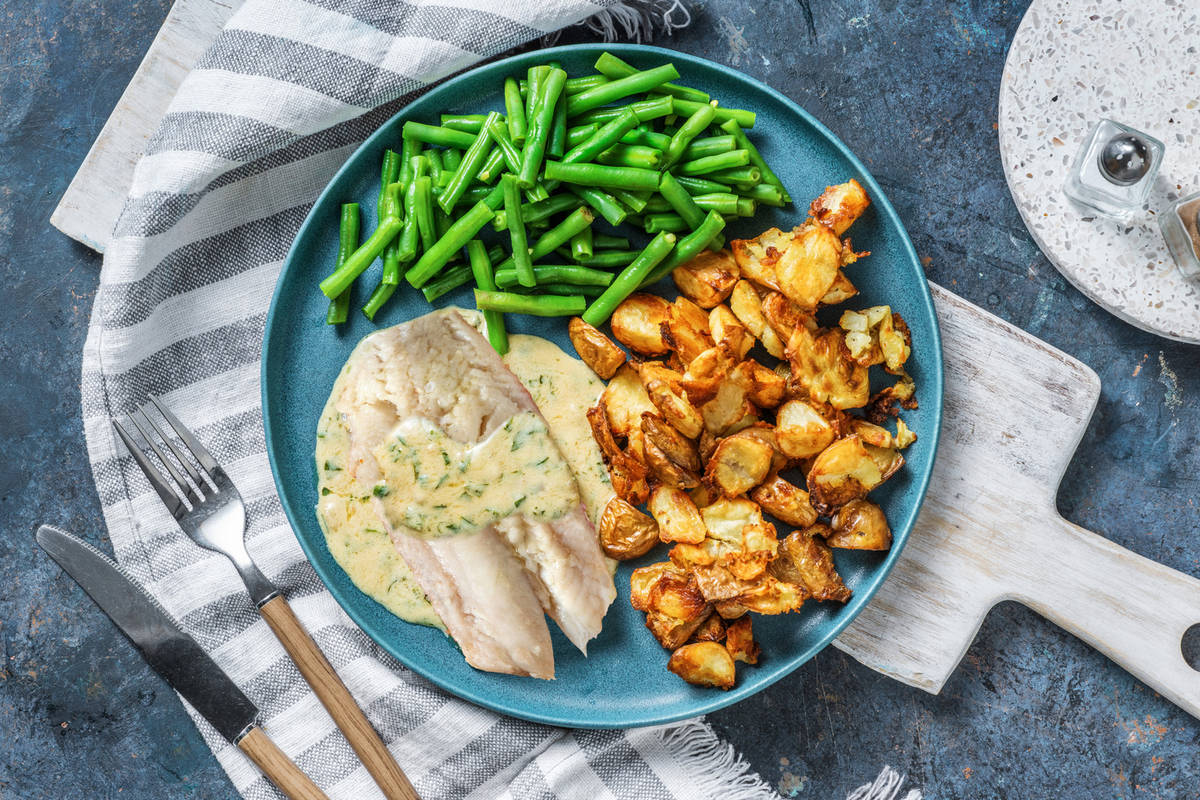 Sea Bass and Tarragon Sauce Recipe HelloFresh