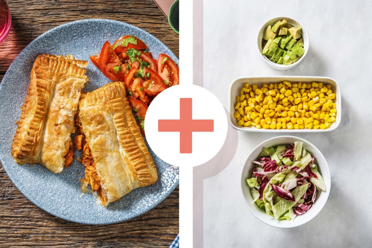 Double veggie - Kip-empanada met cheddar 