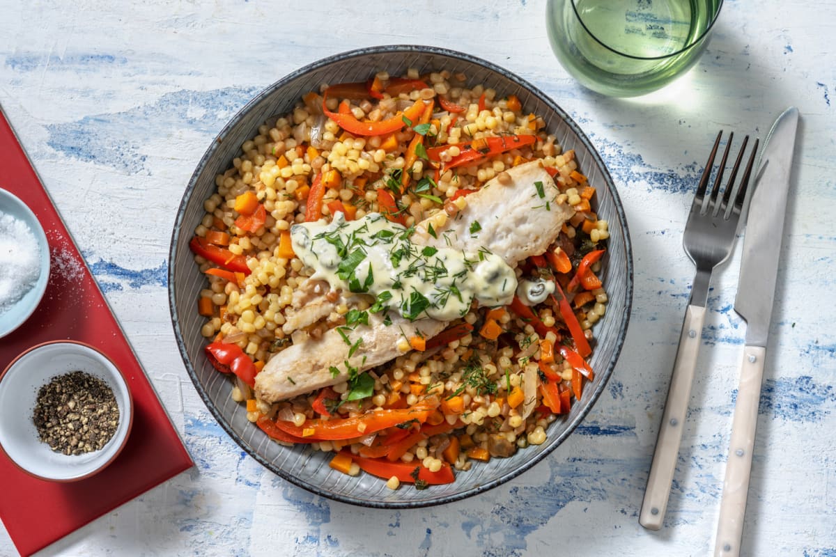 Lieu noir, sauce aux câpres & citron vert